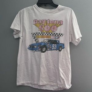 Pacsun daytona 500 T-shirt in white size Medium.